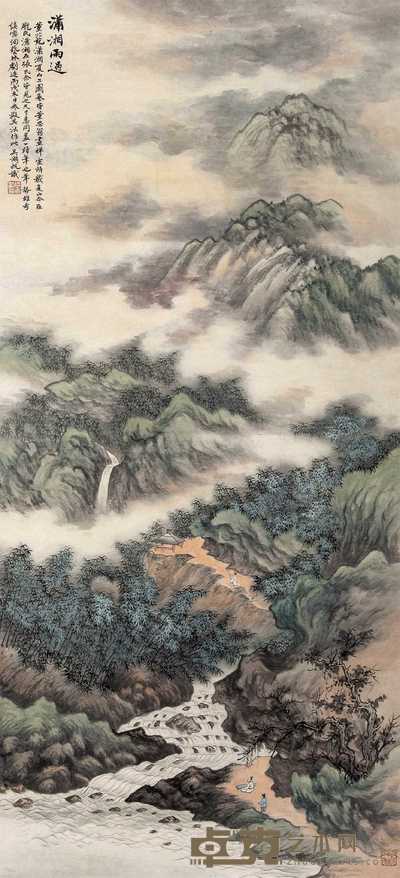 吴湖帆 潇湘雨过 立轴 103×48cm
